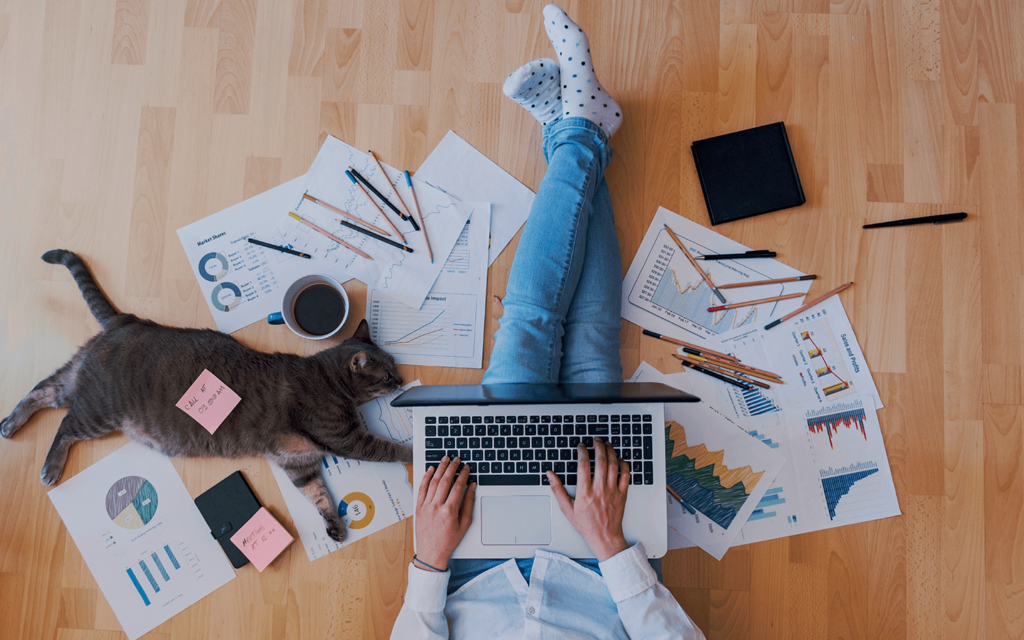 Home Office Fußbodenheizung
