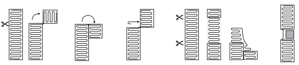 Verlege Schema Mattenheizung