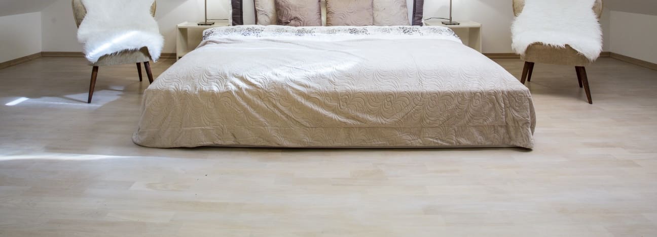 Laminatfußboden im Dachgeschoss